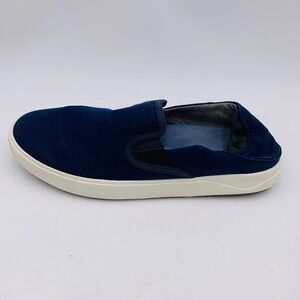 OluKai Lae'ahi Slip On Shoes‎ Navy Blue Men 13 Canvas Beach Minimalist Casual